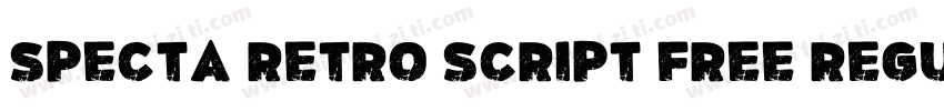 Specta Retro Script Free Regular字体转换